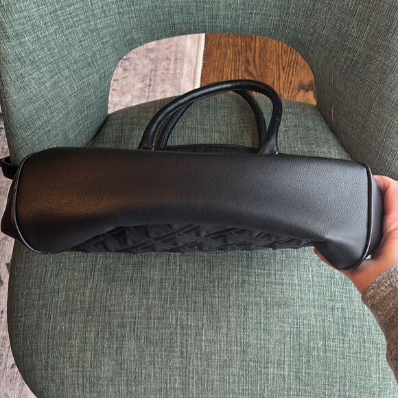 VERA BRADLEY DAY OFF SATCHEL SHOULDER BAG CLASSIC BLACK SIGNATURE RETIRED NWOT - Picture 10 of 12